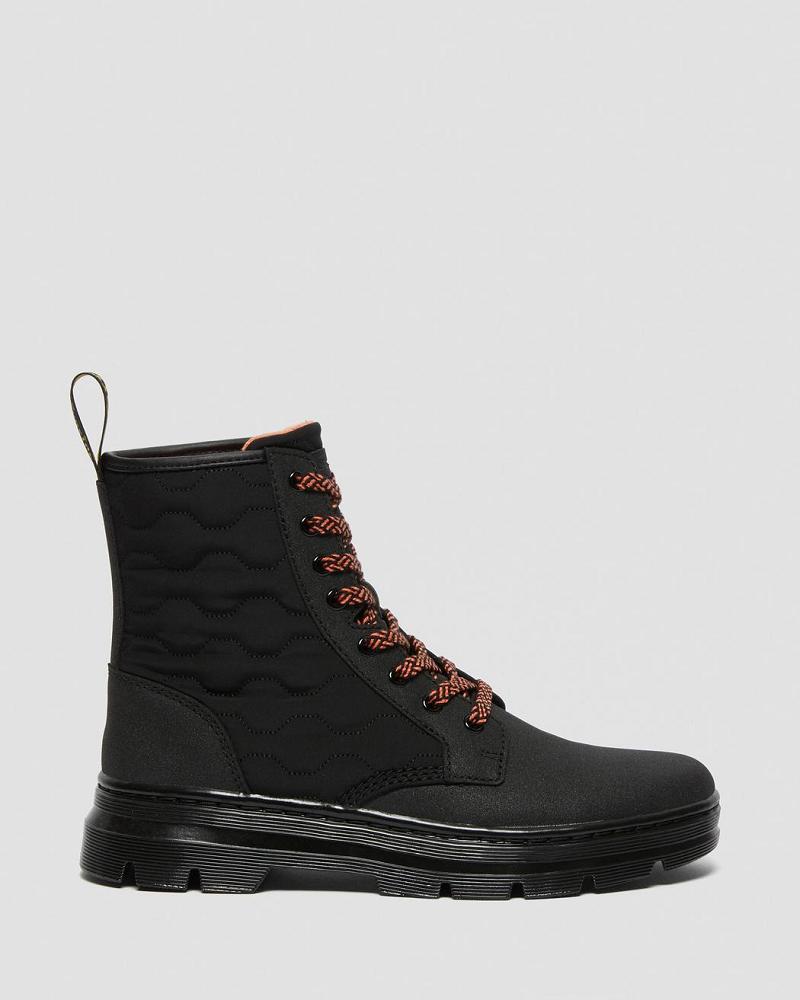 Black Women's Dr Martens Combs II Dual Leather Ankle Boots | CA 48JPQ